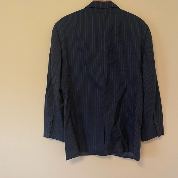 Brooks Brothers 2 Button Blazer Sport Coat 44R Gray Pinstripe Wool Stretch - Picture 6 of 6